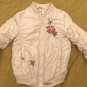 Hudson kids satin bomber jacket